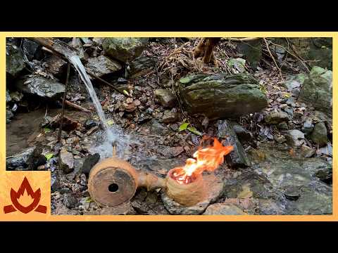 Primitive Technology: Water powered forge blower thumbnail