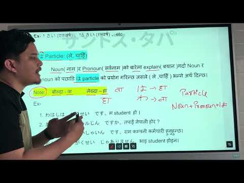 Minna no Nihongo N5 Lesson 1 Grammar in Nepali Language thumbnail