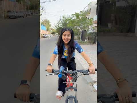 When You Get Your Two Wheeler🚴Cycle😍 #cycleride #jagritipahwa #firstcycle #funride #dailyride thumbnail