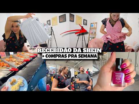 RECEBIDOS DA SHEIN, COMPRAS DO MERCADO, RESTAURANTE NOVO e muito mais ❤️ - Bruna Paula thumbnail