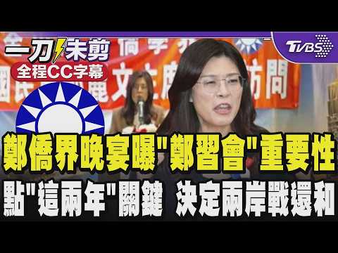 【全程CC字幕】鄭麗文僑界晚宴曝「鄭習會」重要性:沒去北京我根本無足輕重  點「這兩年」很關鍵將決定兩岸是戰是和 排除台獨 美中能確保台海穩定 ｜TVBS新聞 @TVBSNEWS01 thumbnail
