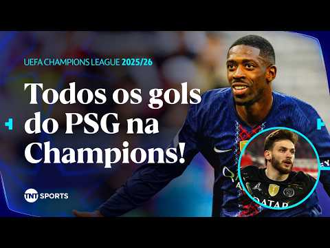 VEJA TODOS OS 45 GOLS DO CAMPEÃO PSG NA CHAMPIONS LEAGUE 2025/26 thumbnail