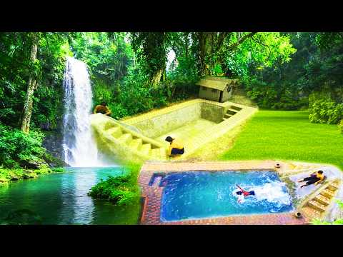 30Days Real-life underground pools, secret houses in the woods, Evolution Primitive Time thumbnail