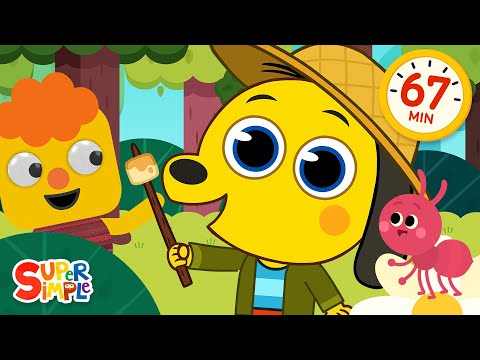 When We Go Camping + More | Kids Road Trip Songs | Super Simple Songs thumbnail