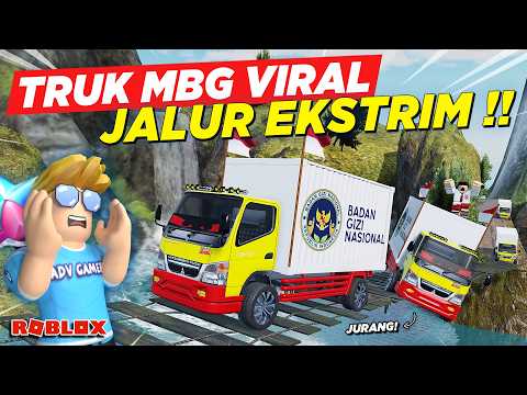 TRUK MBG TELOLET VIRAL DIPAKSA OFFROAD JALUR EKSTRIM MALAH MASUK JURANG !! ROLEPLAY TRUK - Roblox thumbnail