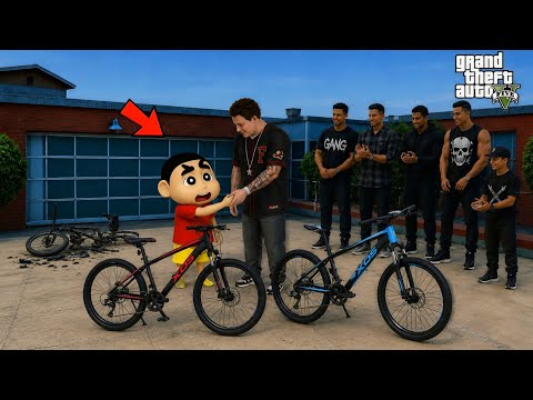 GTA 5 : SHINCHAN AND JIMMY BOUGHT NEW BICYCLES  thumbnail