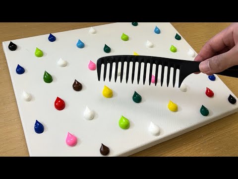 Comb Painting Technique / Painting / Paint Walking in the Forest thumbnail