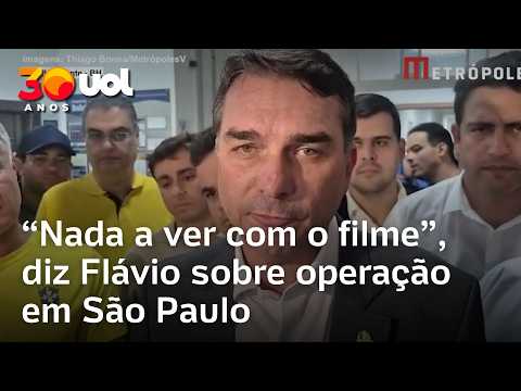 Flávio Bolsonaro sobre operação em São Paulo: 'Não tem nada a ver com o filme' thumbnail