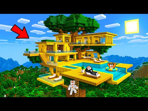 KITA BUAT RUMAH POHON SULTAN TERMEWAH DI MINECRAFT!! thumbnail