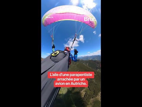 L’aile d’une parapentiste arrachée par un avion en Autriche. thumbnail