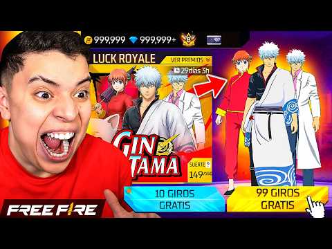 ¡FREE FIRE X GINTAMA! 🔥 TODA LA NUEVA COLABORACION DE FREE FIRE !!! thumbnail