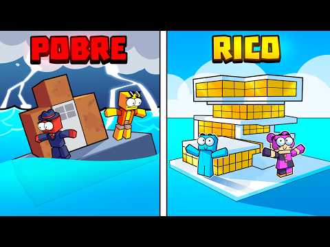Casa de Água de Rico VS Casa na Água de Pobre no Minecraft! thumbnail