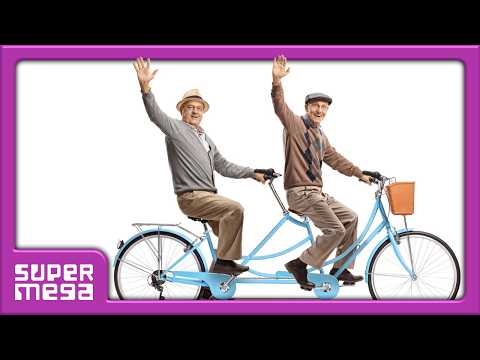 Lane Splitting On a Tandem Bicycle | supermegashow - 110 thumbnail