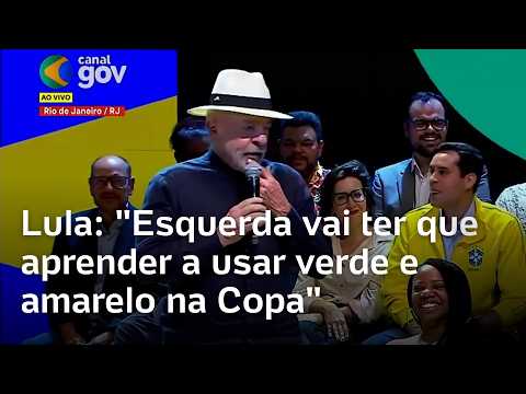 Lula diz que esquerda vai ter que ‘aprender’ a usar verde e amarelo na Copa do Mundo thumbnail