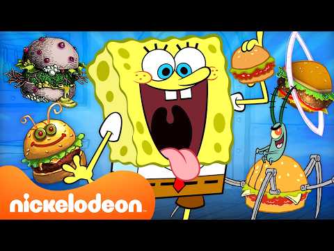 Bob l'éponge, Kamp Koral et Le Patrick Show| 1 heure de PÂTÉS DE CRABE 🍔 | Nickelodeon France thumbnail