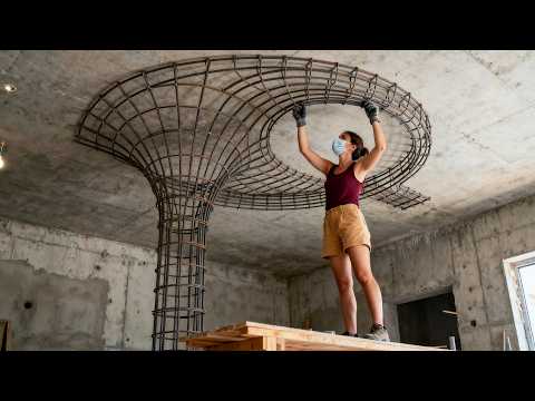 Young Woman Turns OLD STUDIO into LUXURY CAVE in JUST 35 DAYS | Start to Finish thumbnail
