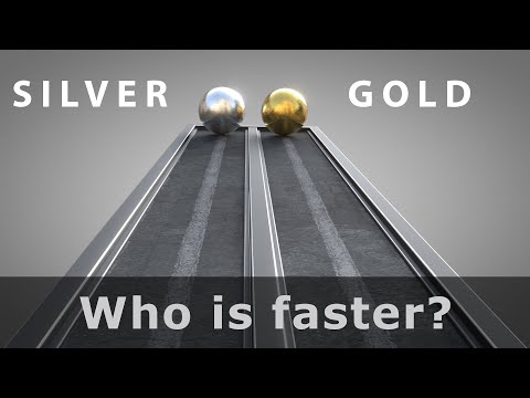 Who Reaches the Goal First? | Gold vs. Silver | Physics of Motion on an Inclined Plane | C4D4U thumbnail
