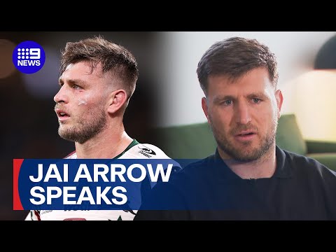 Jai Arrow speaks after medical retirement following MND diagnosis | 9 News Australia thumbnail
