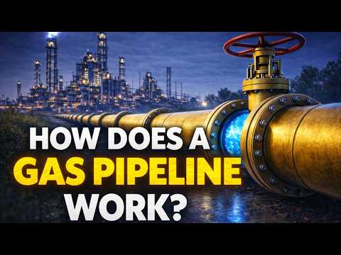 How a Gas Pipeline Works – Natural Gas Transport, Pressure, Compressor Stations and Distribution! thumbnail