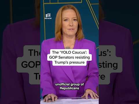 The 'YOLO Caucus': GOP Senators resisting Trump's pressure thumbnail
