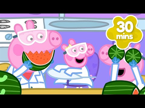 Watermelon OVERLOAD!! 🍉 Peppa's Science Experiment 🧪 Peppa Pig Tales 🥼 BRAND NEW Peppa Pig Episodes thumbnail