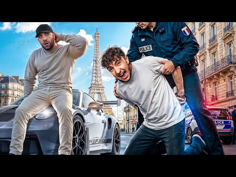 24 HEURES AVEC INOXTAG À PARIS 😱😨 LA POLICE NOUS ARRÊTE DANS SA NOUVELLE VOITURE 😱😨 thumbnail