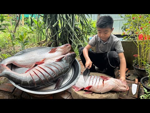 Chef Seyhak: Yummy big fishes cooking | Big fish cook with homestyle thumbnail