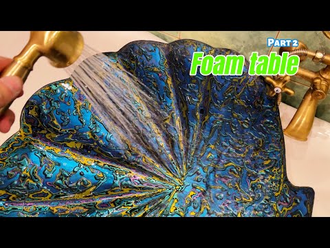 Стол из пенопласта. Часть 2. Создание рисунка имитация ракушки Галиотис thumbnail