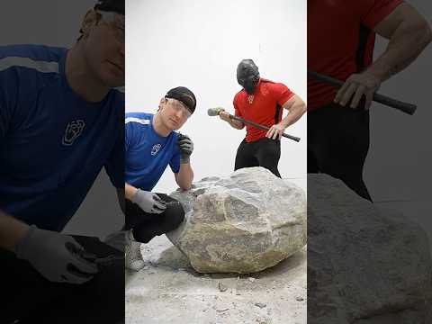 Bodybuilder vs 1,000 lbs of Actual Bedrock!! thumbnail