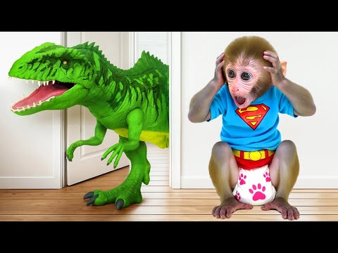 Monkey Baby Bon Bon with Puppy team up to rescue a dinosaur from a trap thumbnail