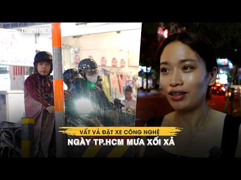 TP.HCM mưa xối xả sau nhiều ngày nắng gắt: Đặt xe chờ cả tiếng, nhiều tuyến đường ùn ứ thumbnail