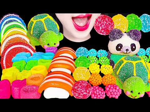 ASMR LEFTOVER MARSHMALLOW JELLY 캐릭터 마쉬멜로우 젤리 캔디 먹방 MUKBANG, EATING thumbnail