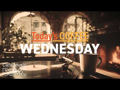 Jazz Relaxing Music ☕ Warm Vinyl Hearth Cafe Jazz - Smooth Piano & Bossa Nova for Wednesday Work thumbnail