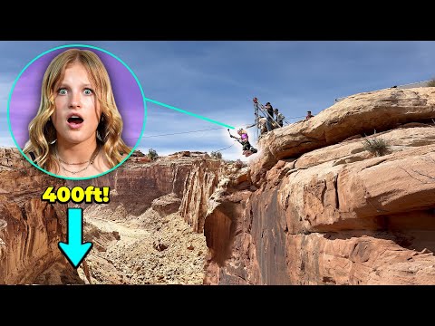 200 foot Rope Swing off a Cliff! Overcoming Fear! thumbnail