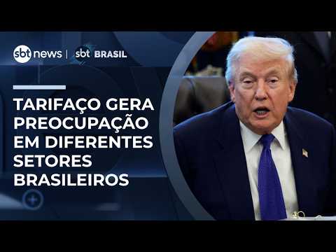 Ameaça de nova tarifa dos EUA preocupa setores da indústria e exportações brasileiras | #SBTBrasil thumbnail