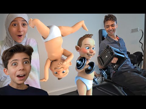 Dad found a breakdancing weightlifting baby! thumbnail