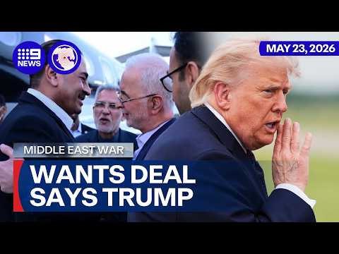 Trump says Tehran wants to settle, despite no deal being signed | 9 News Australia thumbnail