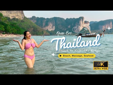 Krabi, Thailand 🇹🇭 - Secret Beaches 🏝️, Massages 💆‍♀️ & Island Hopping! ⛵ | EP 1 thumbnail