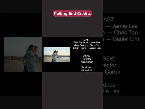 Clean rolling credits tutorial | Smooth movie-style ending 🎬 #endcredits #outro #videoediting thumbnail