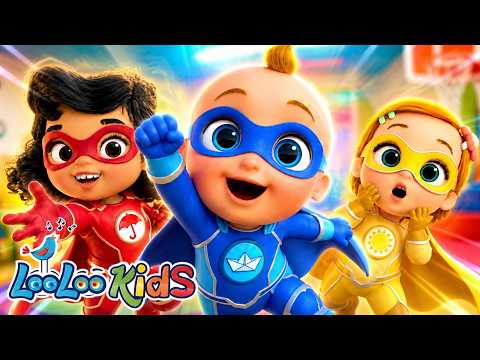 Rain Rain Go Away + Johny Johny Yes Papa - Learn Colors - SUPERHEROES | Kids Songs & Nursery Rhymes thumbnail