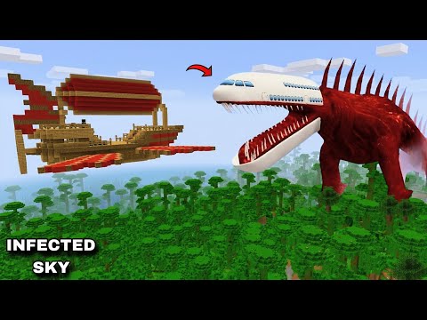 SURVIVING AGAINST INFECTED SKY ARRIVAL in Minecraft ? | Coffin Meme Gameplay thumbnail
