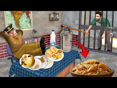 Jail Mei Chicken Biryani Chori Jailer Biryani Stolen Street Food Hindi Kahaniya Moral Stories Comedy thumbnail