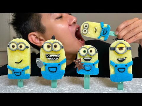 如何製作小小兵布丁冰棒！How to Make Minions Pudding Popsicles! thumbnail