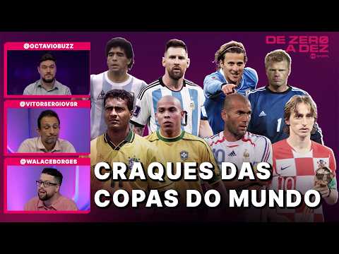 QUEM FOI O MELHOR 'CRAQUE' DAS COPAS DO MUNDO? | DE ZERO A DEZ thumbnail