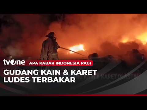 Gudang Kain dan Karet Plastik di Cimahi Kebakaran | AKIP tvOne thumbnail