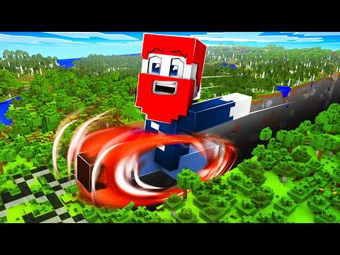 Minecraft, aber ich Laufe 129 MILLIONEN BLÖCKE! thumbnail