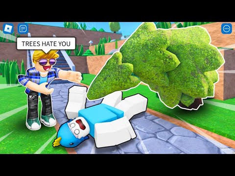 TREES HATE YOU🌲in ROBLOX with FRIENDS (All stages) thumbnail