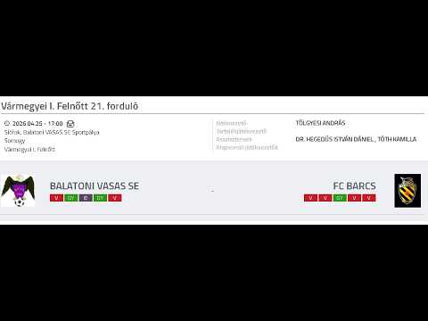 BALATONI VASAS SE -  FC BARCS thumbnail