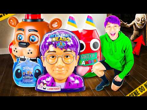 UNBOXING 100 GIANT MYSTERY HEADS! (ROBLOX, LILO & STITCH, LANKYBOX, FNAF, & MORE!) thumbnail