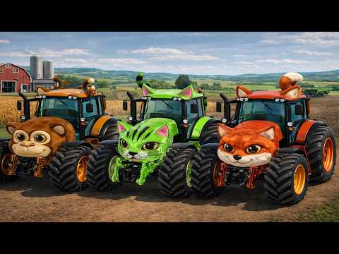 Realistic Color Tractor Test - Monkey & Cat Custom Mods | Farming Simulator Game and Traktor thumbnail